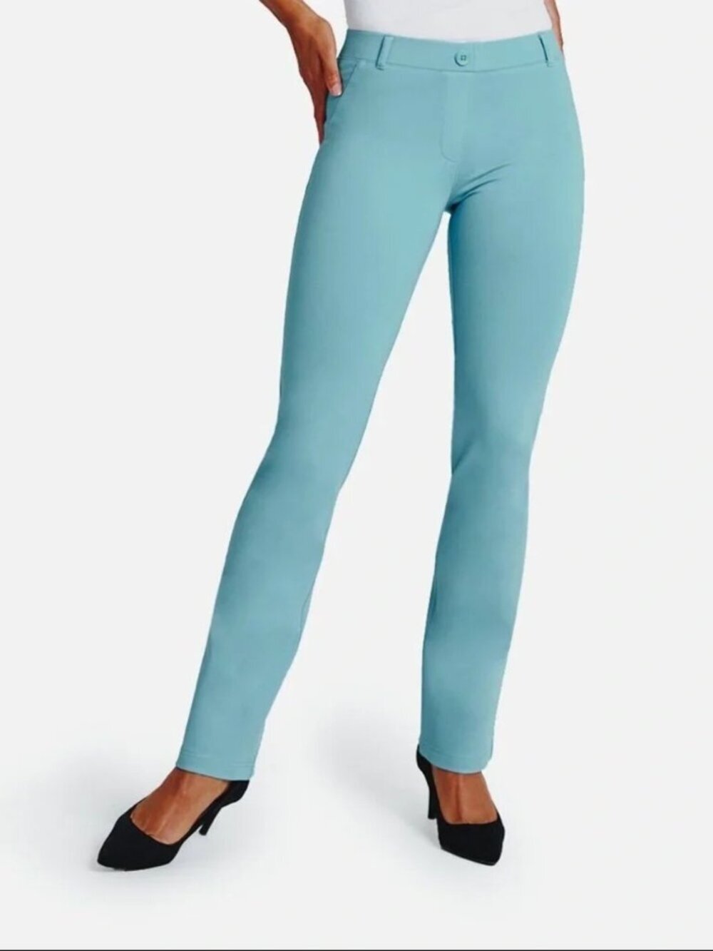 New Betabrand Bluetiful Straight Two Pocket Dress Pant Yoga Pants XLarge Petite